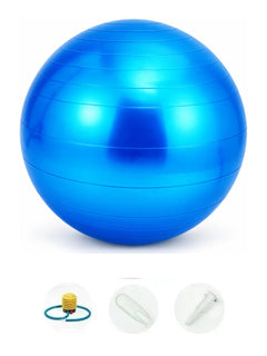 Blue BelleVie BumpFlow exercise and yoga ball with included pump and accessories
