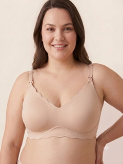BelleVie DreamFeed seamless wireless bra in nude