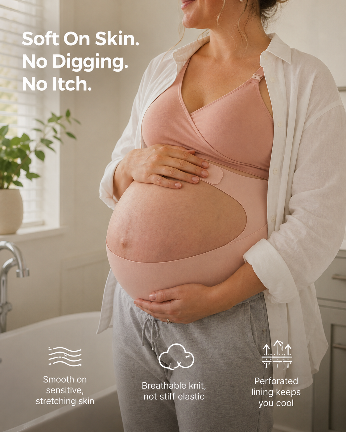 BumpEase ErgoNest belly support band, product view