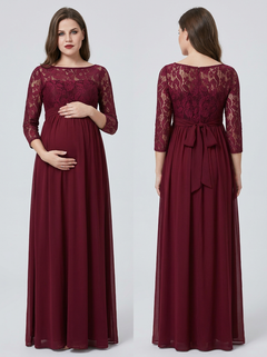 Bellevie Grace™ Lace Maternity Maxi Dress
