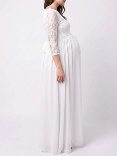 Bellevie Grace™ Lace Maternity Maxi Dress