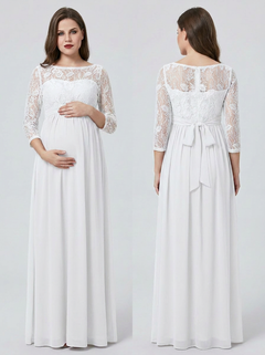 Bellevie Grace™ Lace Maternity Maxi Dress