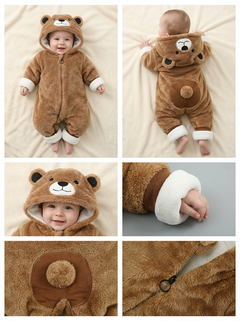 The Bellevie Snuggle Bear Winter Onesie