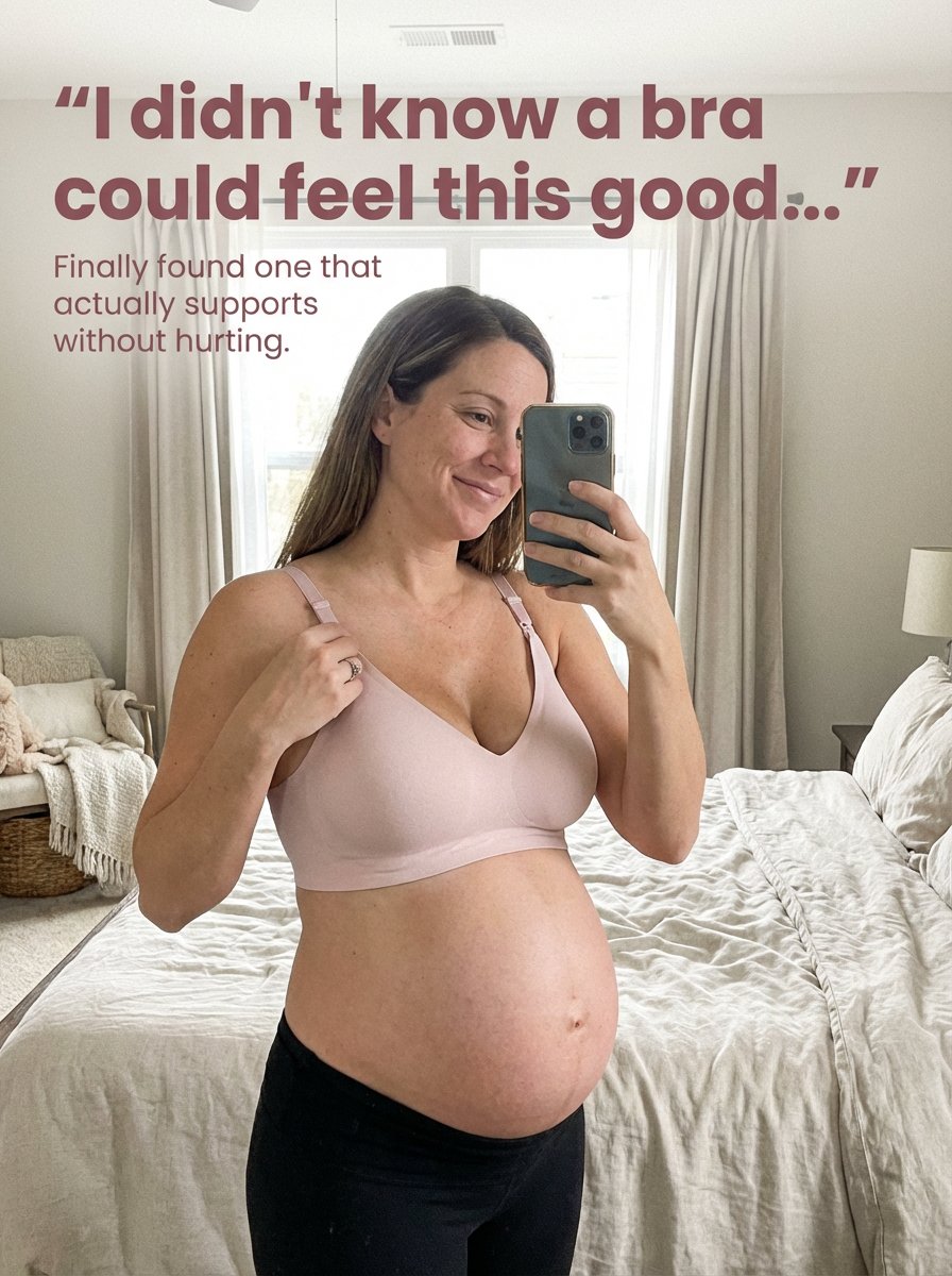 BelleVie MamaLift™ Seamless Wireless Easy-Access Bra
