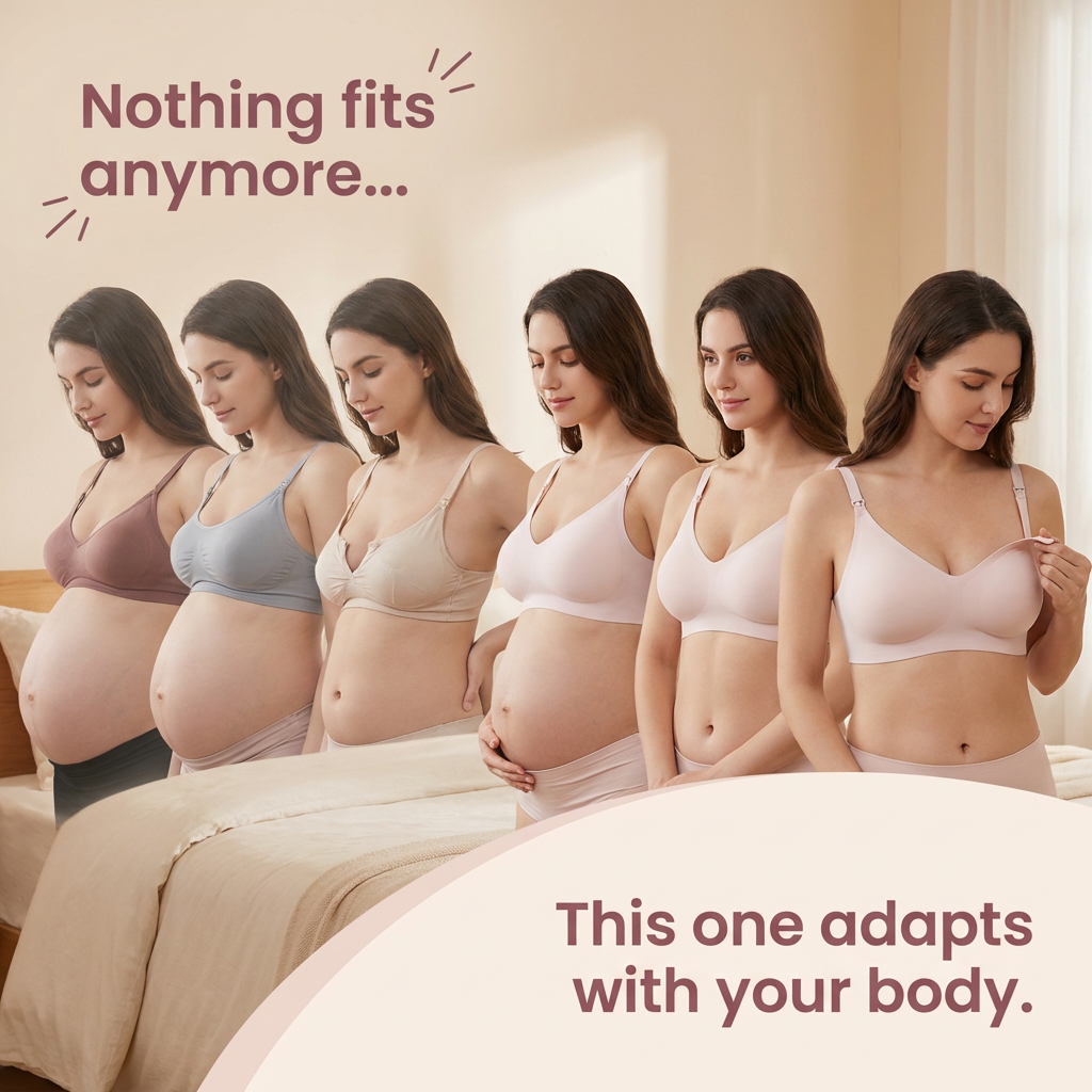 BelleVie MamaLift™ Seamless Wireless Easy-Access Bra