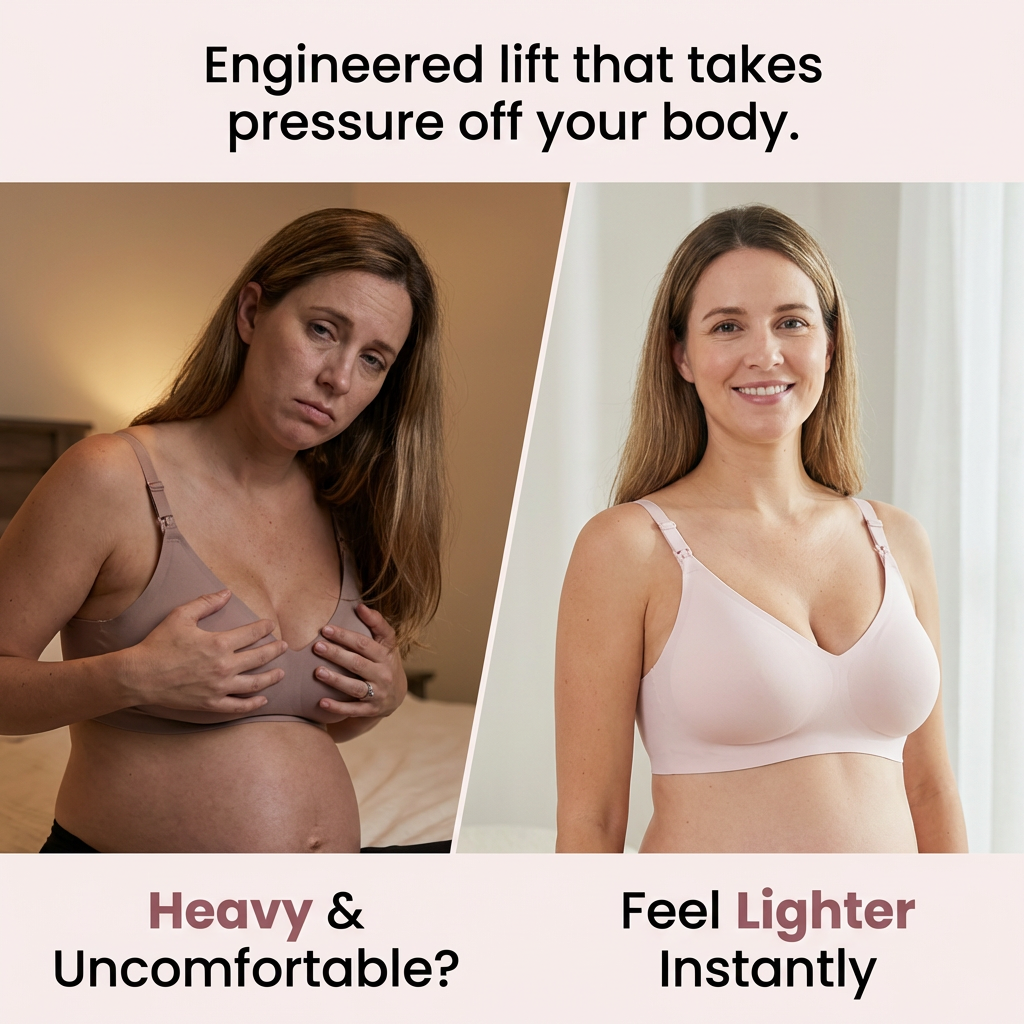 BelleVie MamaLift™ Seamless Wireless Easy-Access Bra