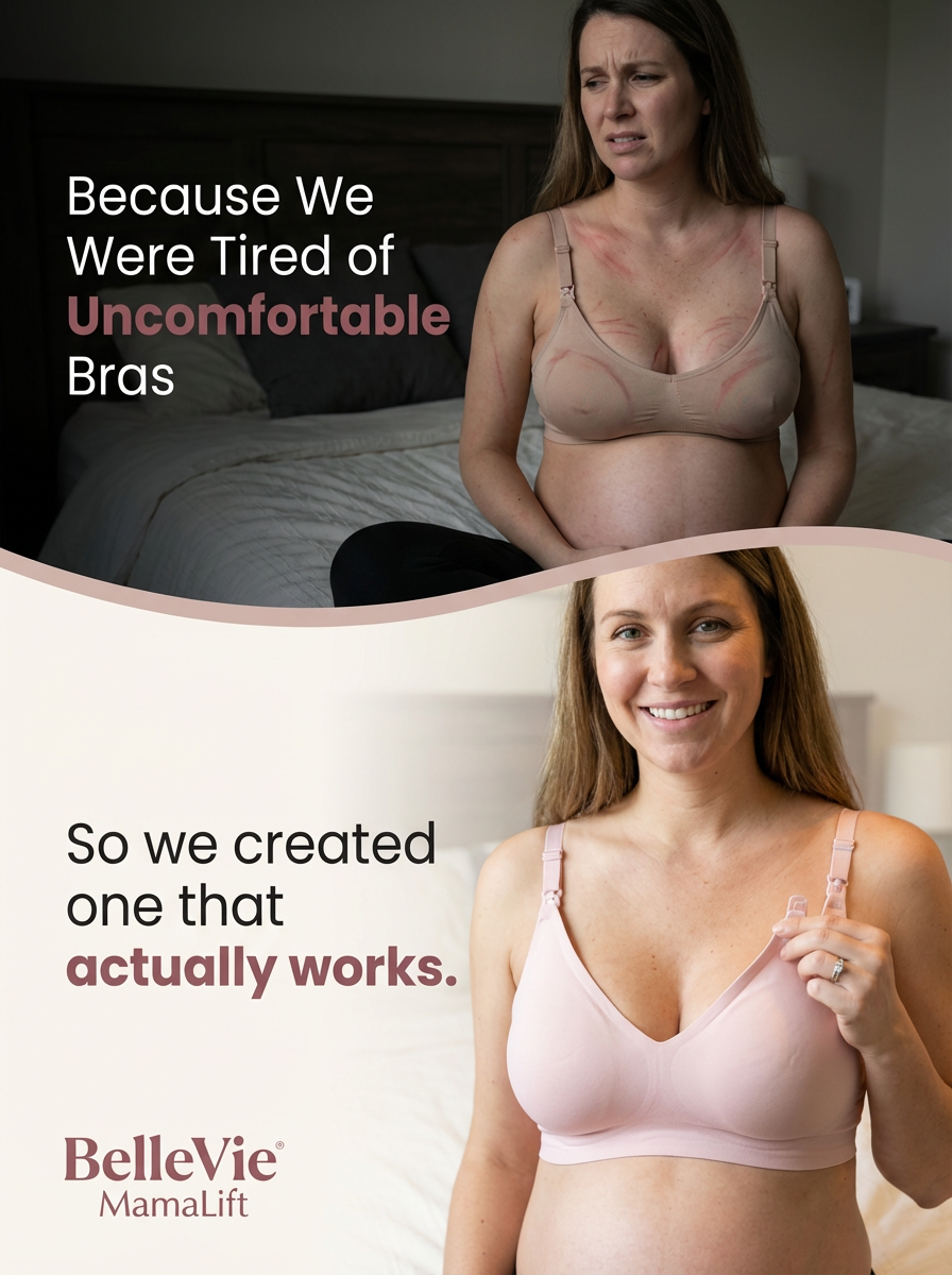 BelleVie MamaLift™ Seamless Wireless Easy-Access Bra