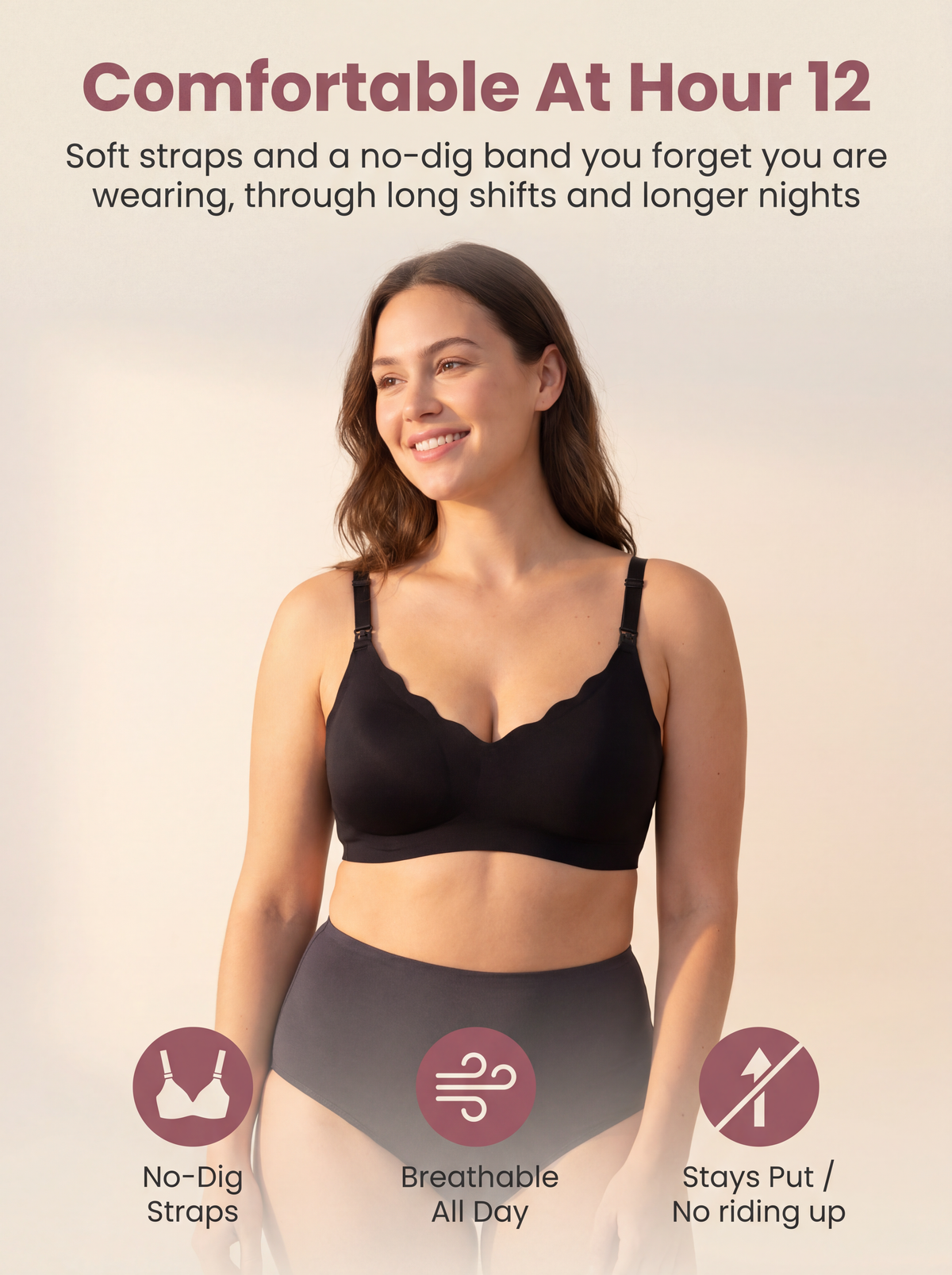 BelleVie DreamFeed™ Seamless Wireless Easy-Access Bra