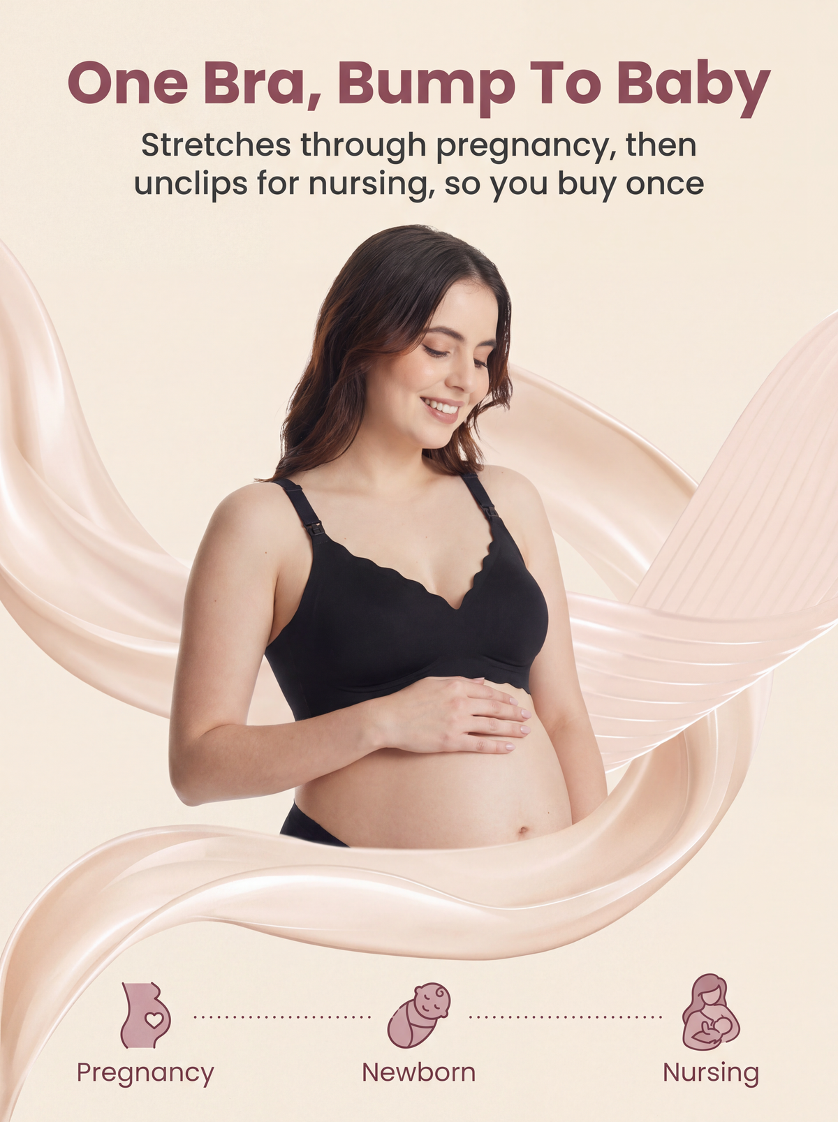 BelleVie DreamFeed™ Seamless Wireless Easy-Access Bra