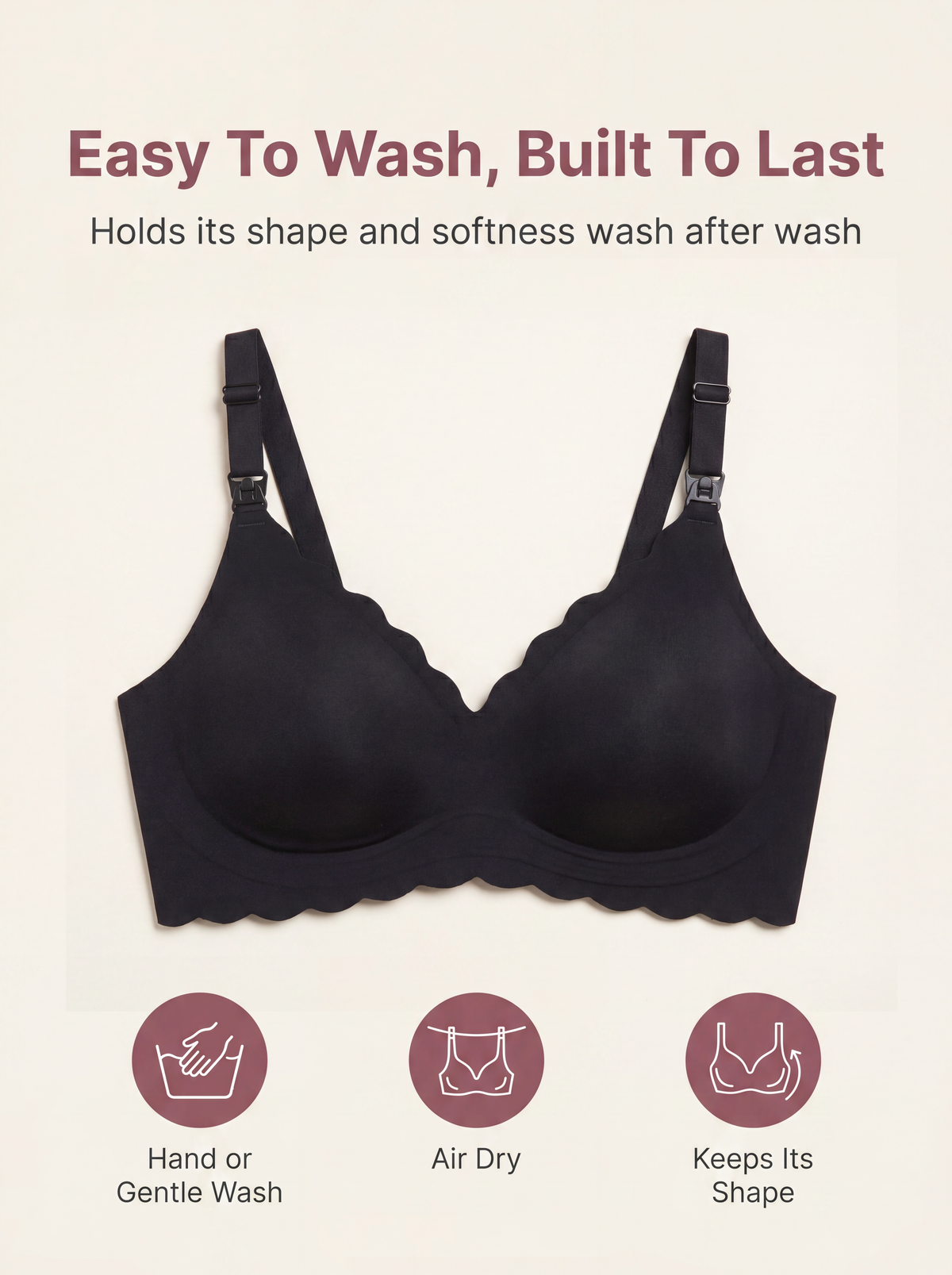 BelleVie DreamFeed™ Seamless Wireless Easy-Access Bra